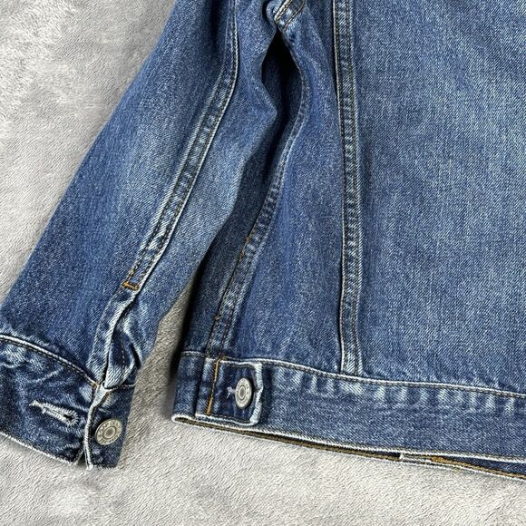 Gap Denim Jean Jacket Toddler Size 5 Button Up Coat - Picture 7 of 11